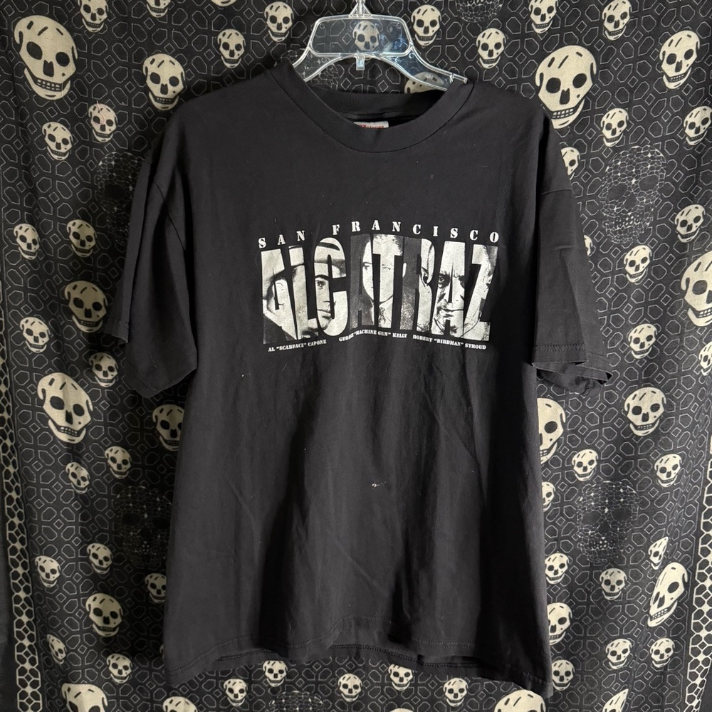 Black Graphic Alcatraz T-Shirt